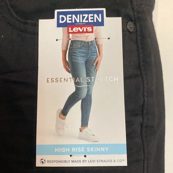 Levi's Essential Stretch Black Jeans - Picture 2 of 6